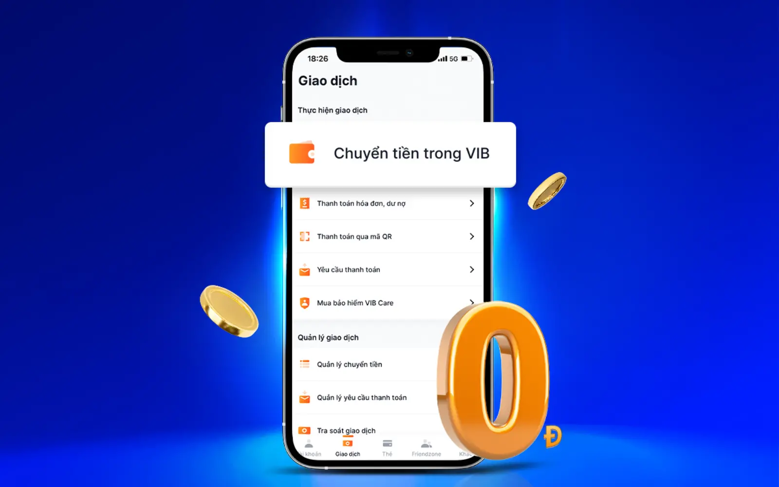 Chuyển tiền vào tài khoản chứng khoán qua ứng dụng MyVIB 2.0