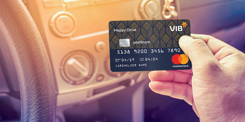 Thẻ tín dụng VIB Happy Drive cho chủ sở hữu ô tô với nhiều ưu đãi