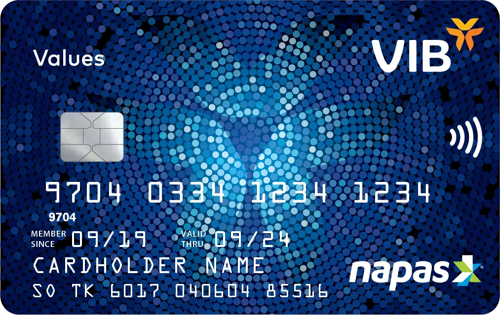Thẻ thanh toán nội địa VIB Values (ATM)