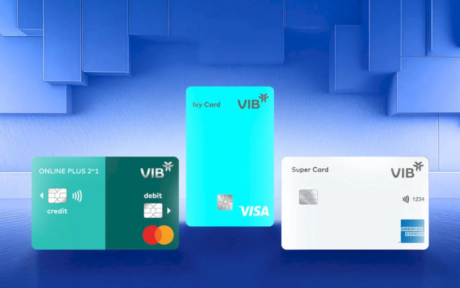 Ngân hàng Quốc tế VIB dẫn đầu xu thế thẻ tại Việt Nam với nhiều dòng thẻ tín dụng được thiết kế riêng cho những nhu cầu chi tiêu đặc thù của chủ thẻ (mua sắm, du lịch...).