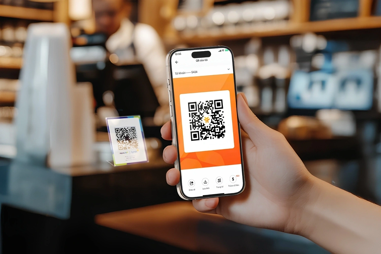 MyVIB hỗ trợ thanh toán QR nhanh chóng ngay trên điện thoại mà không cần tiền mặt hay thẻ vật lý.