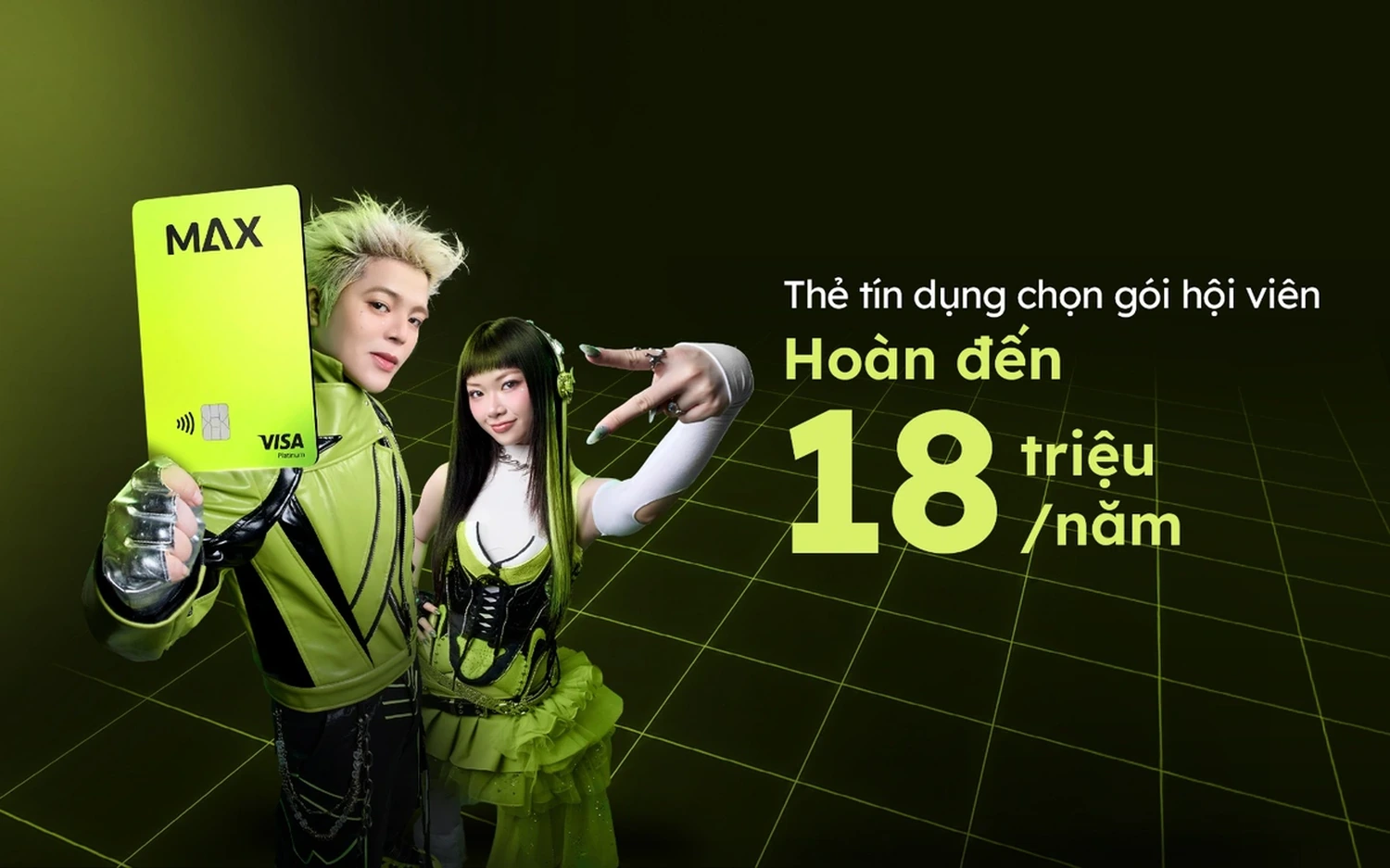 Max Card là dòng thẻ tín dụng hiện đại được thiết kế dành cho người dùng trẻ yêu thích sự linh hoạt, cá nhân hóa và tối ưu lợi ích tài chính trong quá trình chi tiêu hằng ngày.