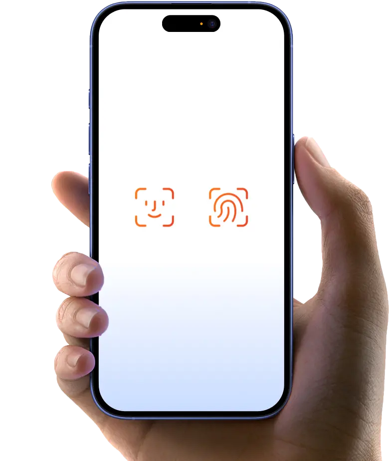 Tạo PIN và đăng ký Face ID/Touch ID
