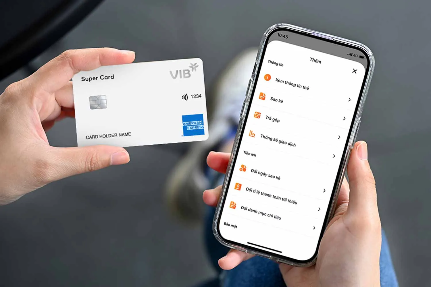 Tùy chọn số tiền thanh toán tối thiểu thẻ tín dụng với VIB Super Card