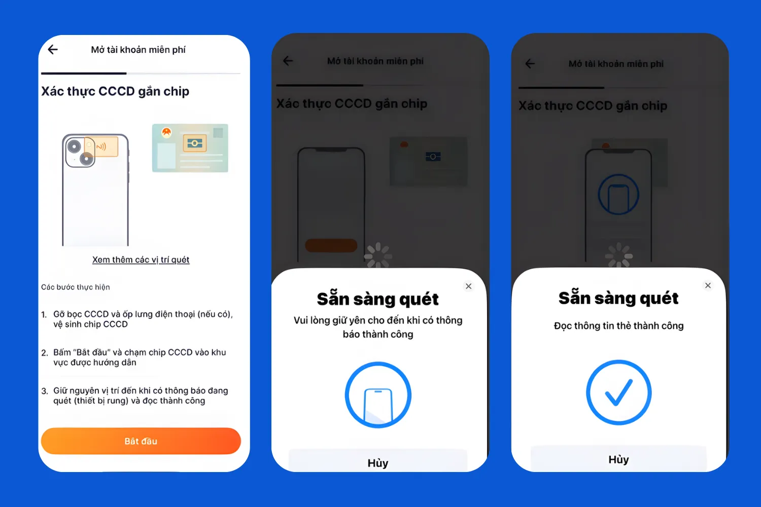 Đọc dữ liệu từ chip (NFC)