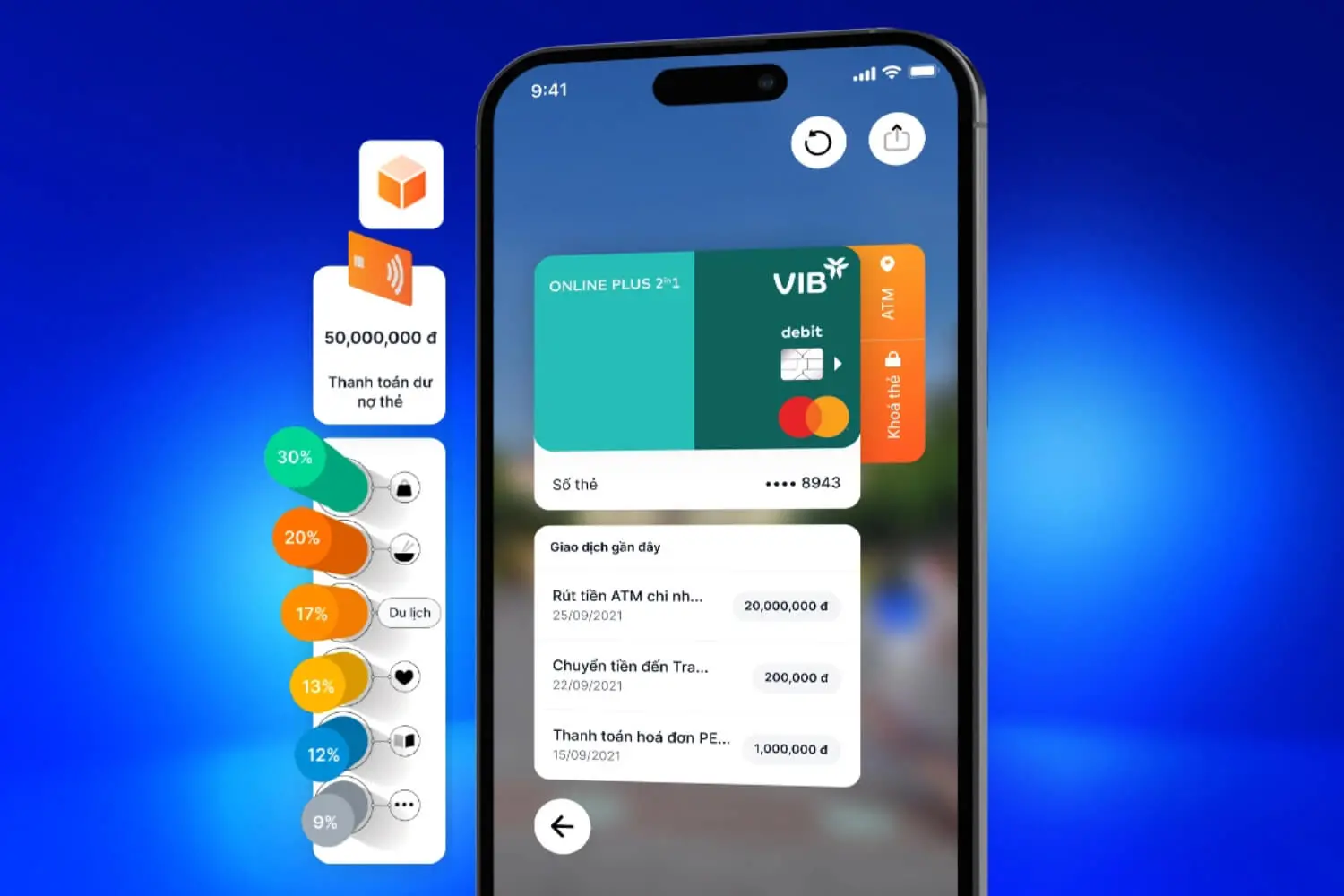 MyVIB 2.0 giúp khách hàng quản lý chi tiêu dễ dàng